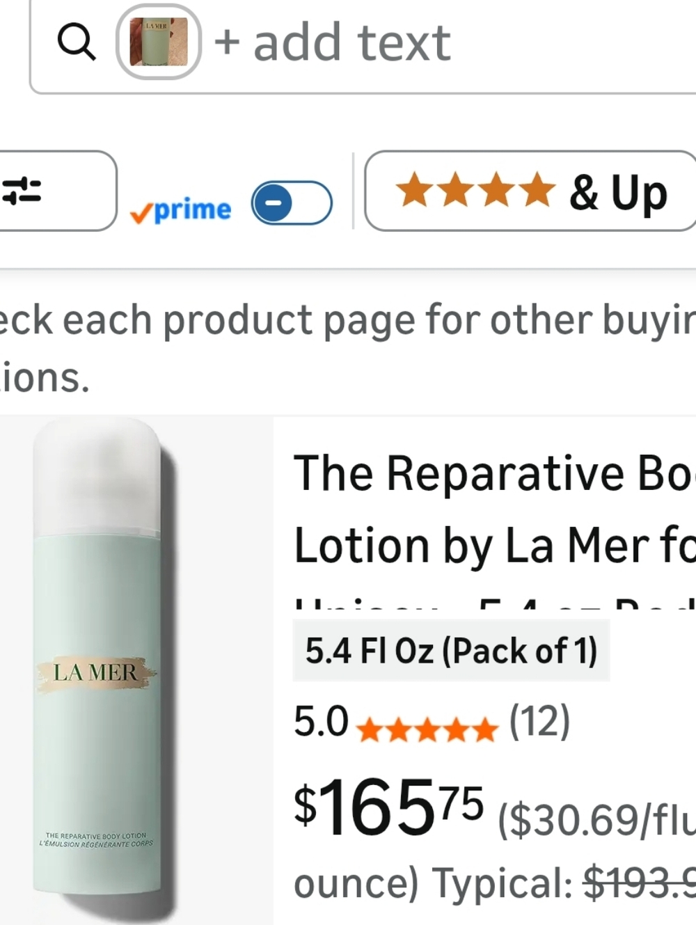 La Mer Body Lotion 5.4 Fl Oz